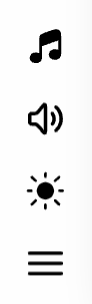 Dashie sidebar with controls